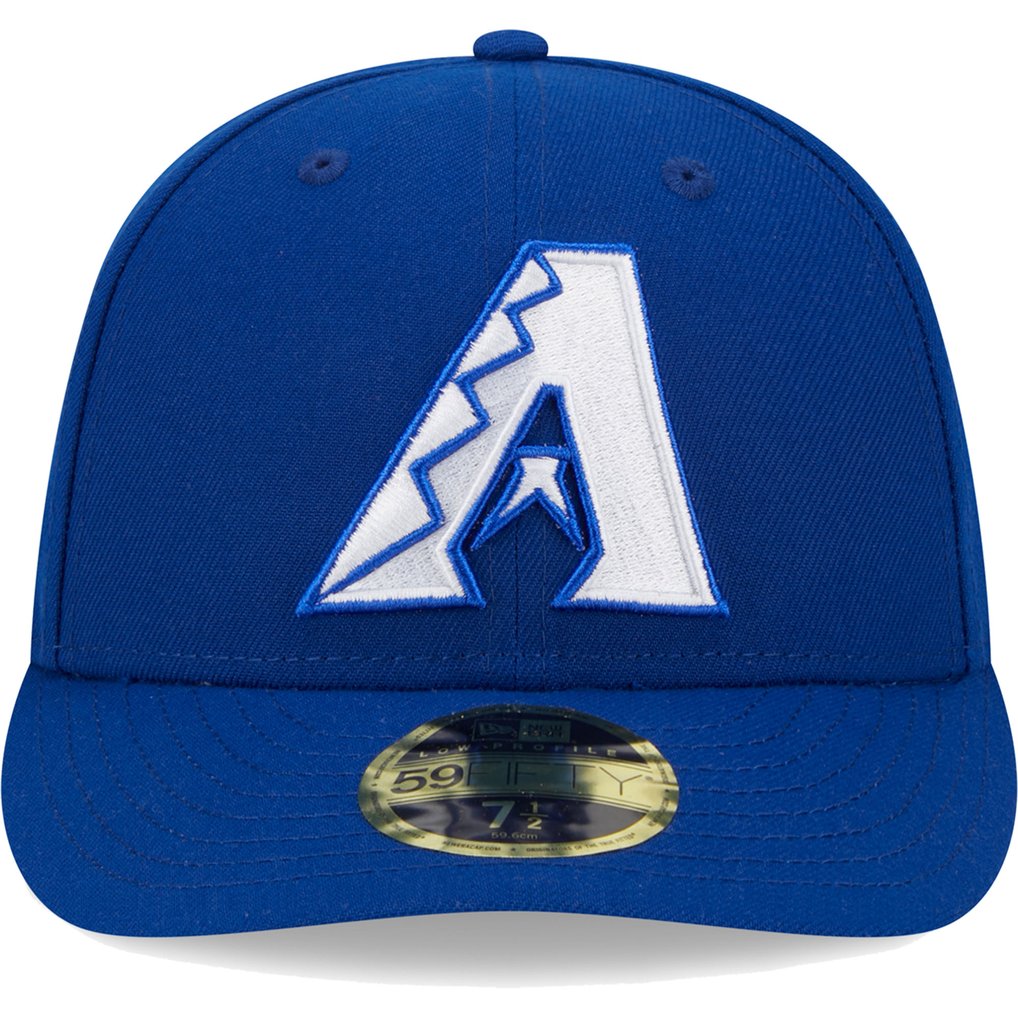  Arizona Diamondbacks New Era White Logo Low Profile 59FIFTY Fitted Hat - Royal
